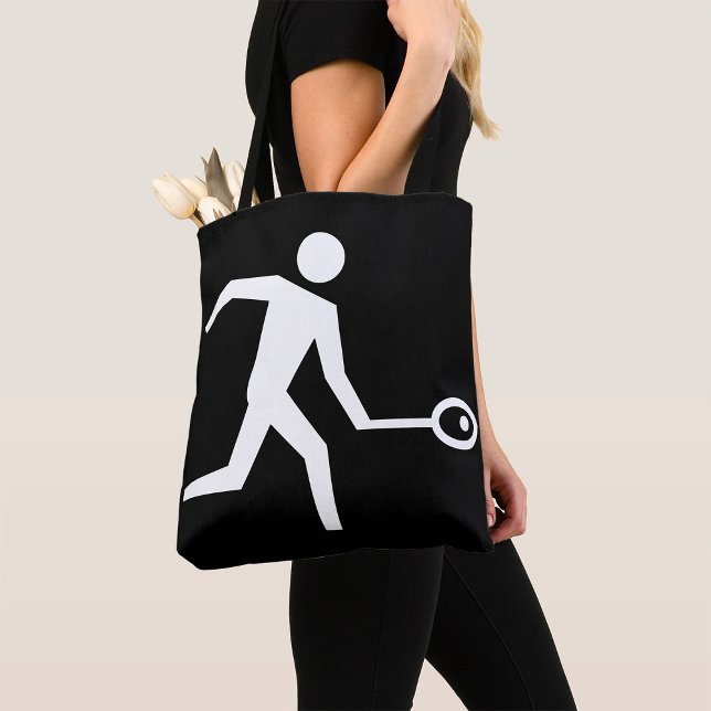 Tote Bag Icône du lecteur de squash (Créateur téléchargé)