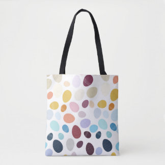 Tote Bag Iillustration avec oeufs de couleur dégradé