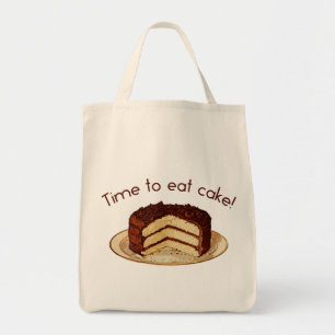 Tote Bag Il est temps de manger un gâteau