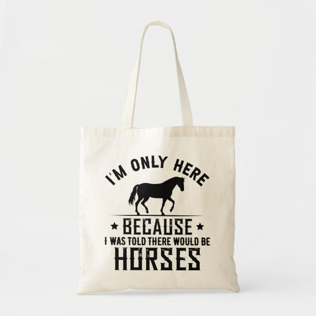 Tote Bag Il Y Aurait Des Chevaux (Devant)