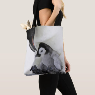 Tote Bag Île de colline de neige du pingouin d'empereur  