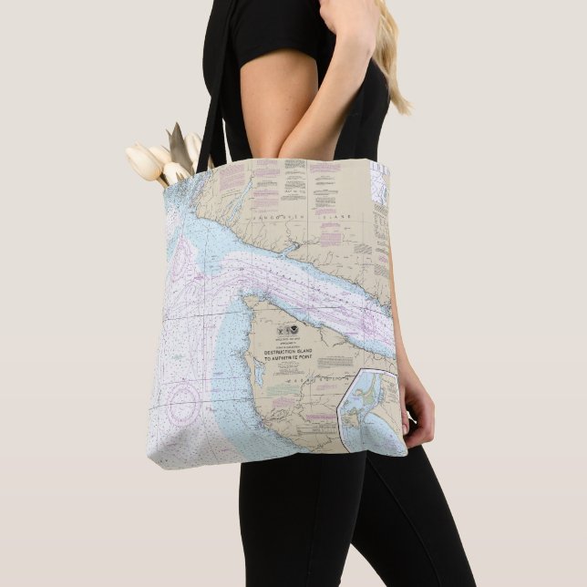 Tote Bag Île de destruction à Amphitrite Point Graphique 18 (De près)