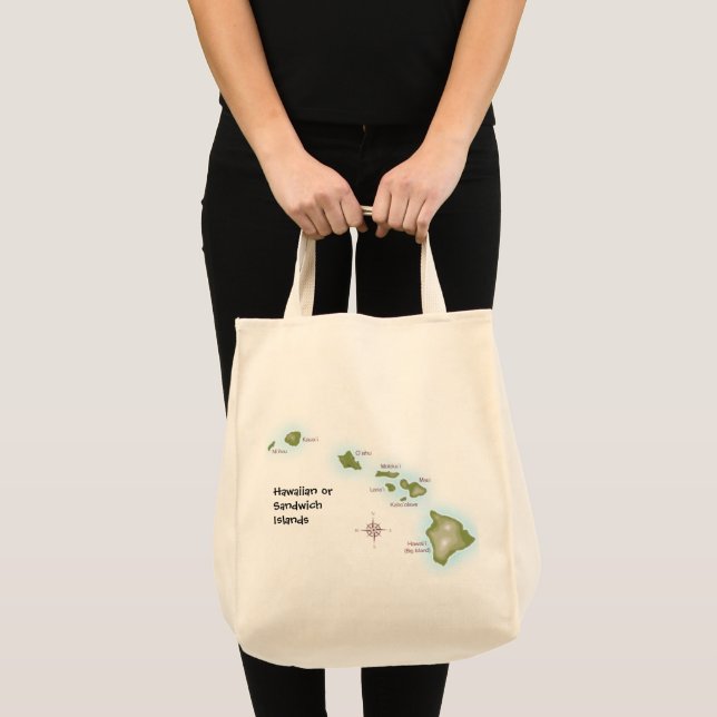 Tote Bag Iles hawaïennes (Devant (produit))