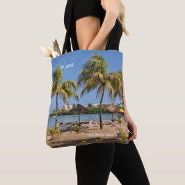 Tote Bag Îles Vierges américaines St. Croix Beach Palms Tro