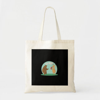 Tote Bag I'll With My Bear Hands Oh Deer Funny Creative Sty