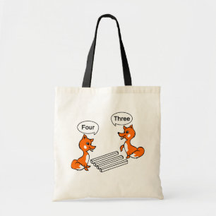 Tote Bag Illusion optique Trick Fox