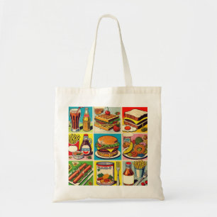 Tote Bag Illustration de bande dessinée vintage