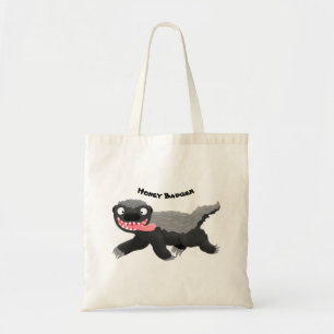 Tote Bag Illustration de blaireau au miel affamé