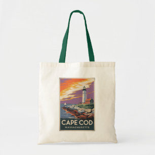 Tote Bag Illustration de Cape Cod Massachusetts Art de voya