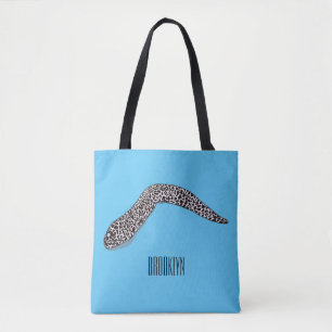 Tote Bag Illustration de caricature de murène tachetée