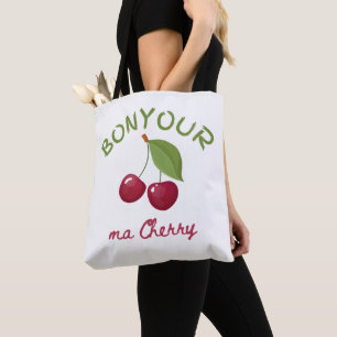 Tote Bag Illustration de cerise Kawaii