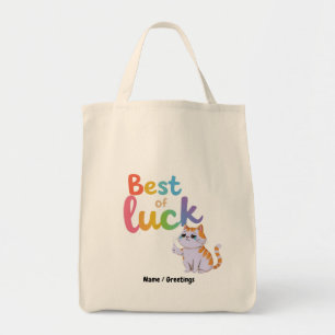 Tote Bag Illustration de chat mignon mémé pleurant avec un