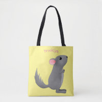 Illustration de chinchilla gris mignon