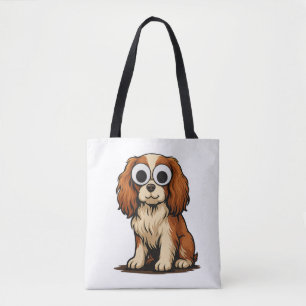 Tote Bag Illustration de chiot aux yeux Google mignons
