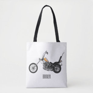 Tote Bag Illustration de Chopper Motorcycle 1950