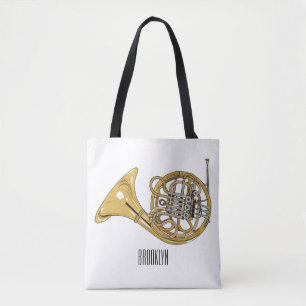 Tote Bag Illustration de corne française