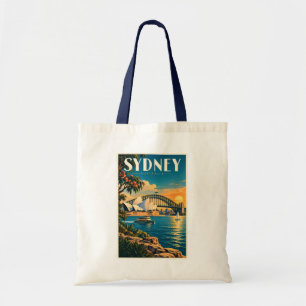 Tote Bag Illustration de coucher de soleil à Sydney Austral
