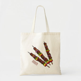 Tote Bag Illustration de dessin animé Kebab ou kabob