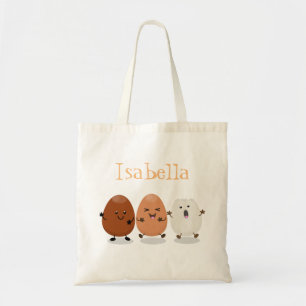 Tote Bag Illustration de dessin humoristique sur les oeufs