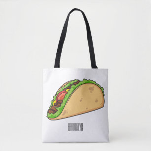 Tote Bag Illustration de dessin sur Taco