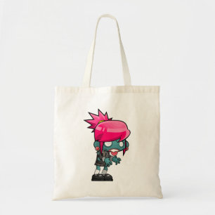 Tote Bag Illustration de fille Zombie Punk Rock