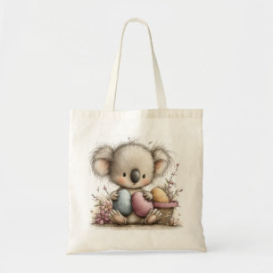 Tote Bag Illustration de koala de Pâques mignonne avec des