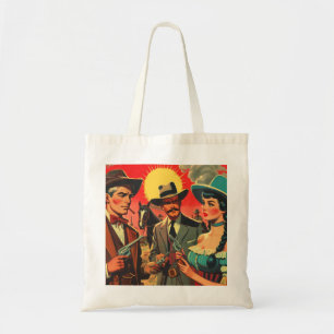 Tote Bag Illustration de la bande dessinée vintage en Occid