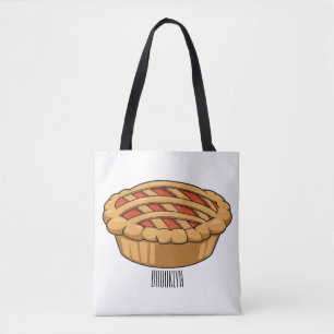 Tote Bag Illustration de la caricature à tarte