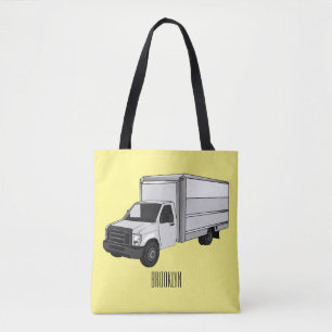 Tote Bag Illustration de la caricature du camion-boîte