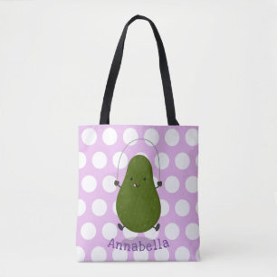 Tote Bag Illustration de la corde à sauter à l'avocat migno