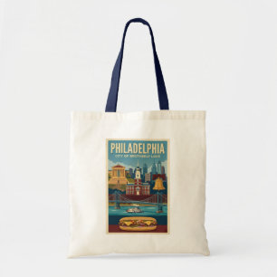 Tote Bag Illustration de la culture de Philadelphie Pennsyl