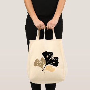 Tote Bag Illustration de la feuille minimaliste de Ginkgo