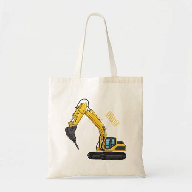 Tote Bag Illustration de la pelle de rupture (Devant)