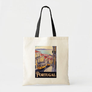 Tote Bag Illustration de la skyline de Lisbonne au Portugal