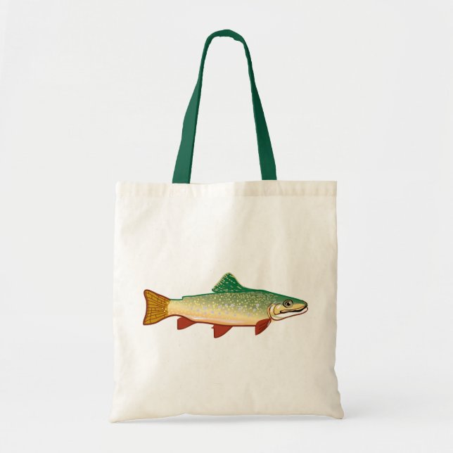 Tote Bag Illustration de l'art de la truite (Devant)