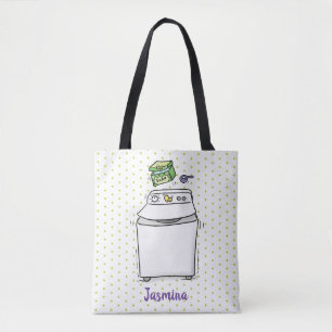 Tote Bag Illustration de lave-linge mignonne