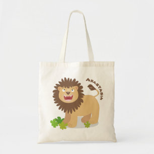Tote Bag Illustration de l'effervescence de lions heureux