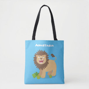 Tote Bag Illustration de l'effervescence de lions heureux