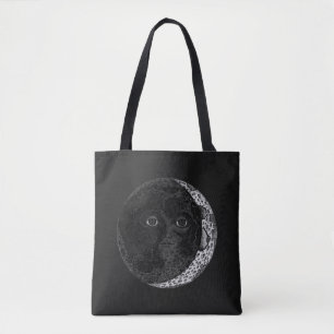 Tote Bag Illustration de l'encre tirée à la main sur la fac