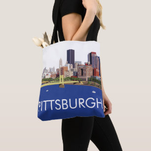 Tote Bag Illustration de l'ordinateur Cool Pittsburgh Skyli
