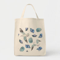 Illustration de mouettes et coquilles super mignon