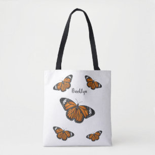 Tote Bag Illustration de papillon monarque