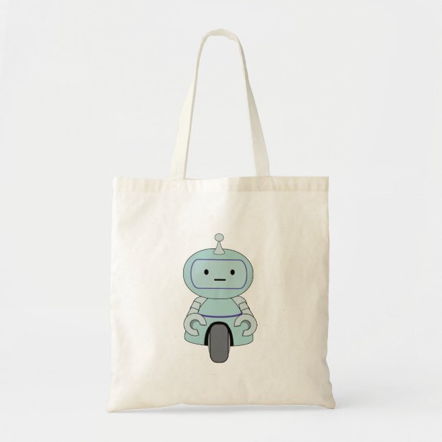 Tote Bag Illustration de robot rétro (Devant)