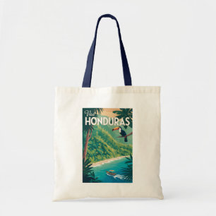 Tote Bag Illustration de Toucan du Honduras Art de Voyage V