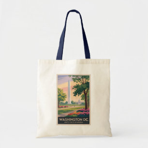 Tote Bag Illustration de voyage d'art vintage de Washington