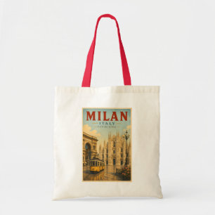 Tote Bag Illustration de voyage de la cathédrale de Milan I