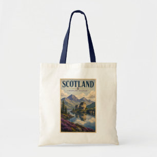 Tote Bag Illustration de voyage des Highlands écossais