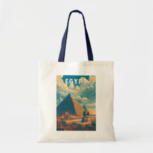 Tote Bag Illustration de voyage en Égypte Art vintage