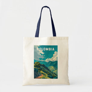 Tote Bag Illustration de voyage vintage Colombie