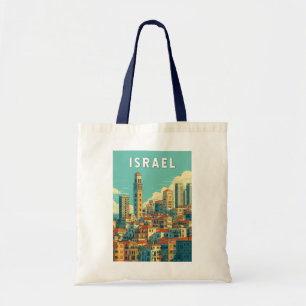 Tote Bag Illustration de voyage vintage Israël